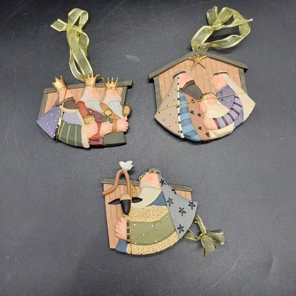 Williraye Studio -  Ornaments -Set of 3 - Nativity Set New - Picture 1 of 4
